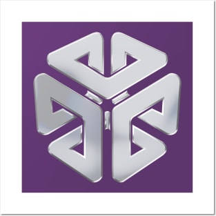 SGI metallic emblem - no text Posters and Art